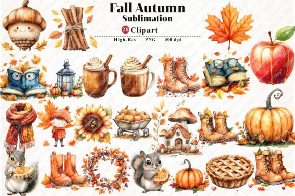 Download Fall Autumn Sublimation Clipart - Premium Resources