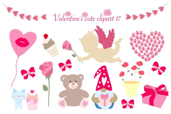 Download Valentine Cute Clipart Set 17 - Set Collection