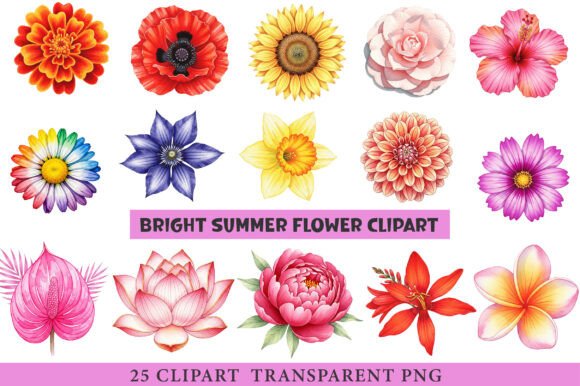 Download Bright Summer Flower Clipart - Premium Resources