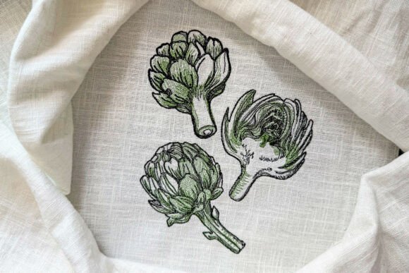 Download Artichoke Machine Embroidery Set - Set Collection